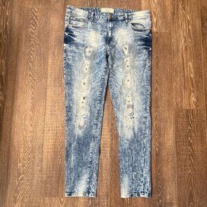 Men’s Jeanius Akademics Distressed Jeans – Size 38 x 32
